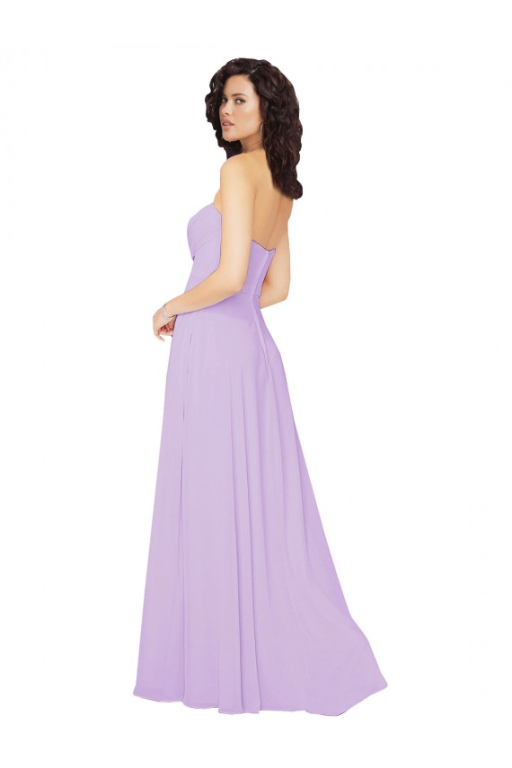 Sleeveless Lilac Low Back A-Line Sweetheart Bridesmaid Dress / Evening Dress Lincoln