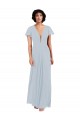 Cap Sleeves Sea Glass A-Line V-Neck Bridesmaid Dress / Formal Dress Lincoln