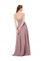 Sleeveless Grape Low Back A-Line Strapless Formal Dress / Bridesmaid Dress Lincoln
