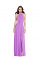 Sleeveless Violet Backless A-Line Halter Neck Formal Evening Gown / Bridesmaid Dress Lincoln