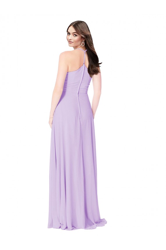 Sleeveless Saffron A-Line V-Neck Formal Dress / Bridesmaid Dress Lincoln