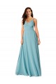 Sleeveless Turquoise A-Line V-Neck Bridesmaid Dress Lincoln