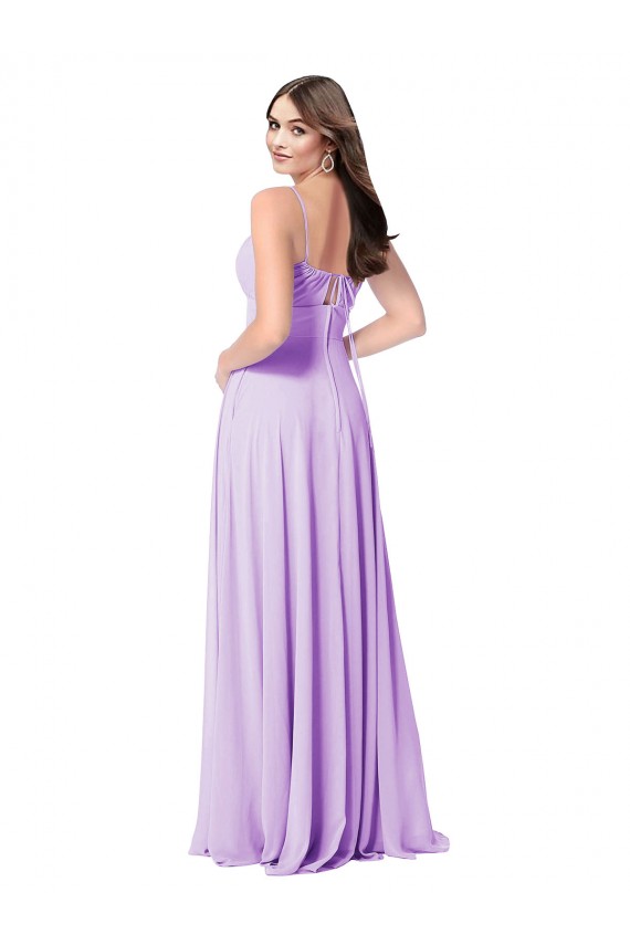 Sleeveless Lilac A-Line Scoop Neck Bridal Party Dress Lincoln