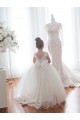 Sleeveless Ivory Ball Gown Bateau Neckline Flower Girl Dress Lincoln