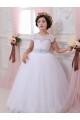 Cap Sleeves Ivory Ball Gown Sweetheart Flower Girl Dresses Lincoln