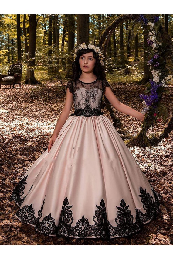 Sleeveless Ivory Ball Gown Sweetheart Flower Girl Dress for Wedding Lincoln