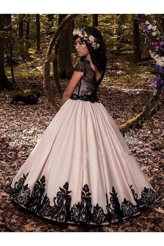 Sleeveless Ivory Ball Gown Sweetheart Flower Girl Dress for Wedding Lincoln
