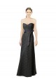 Sleeveless Slate Grey Sheath Sweetheart Bridesmaid Dress Lincoln