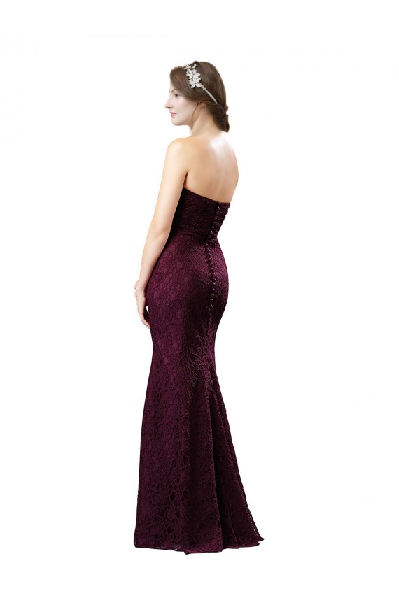 Sleeveless Grape A-Line Sweetheart Bridesmaid Dress Lincoln