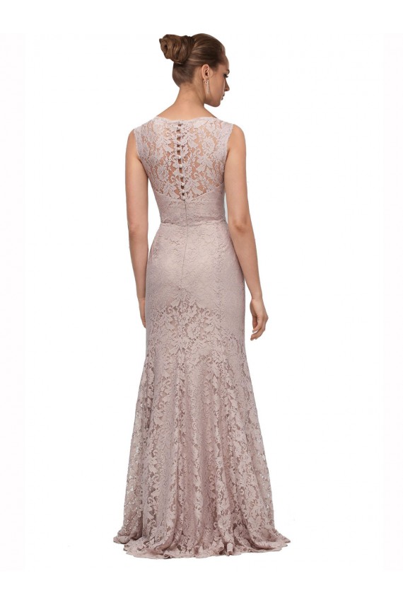 Sleeveless Mermaid Illusion Neck Prom Dress / Bridesmaid Dress Lincoln