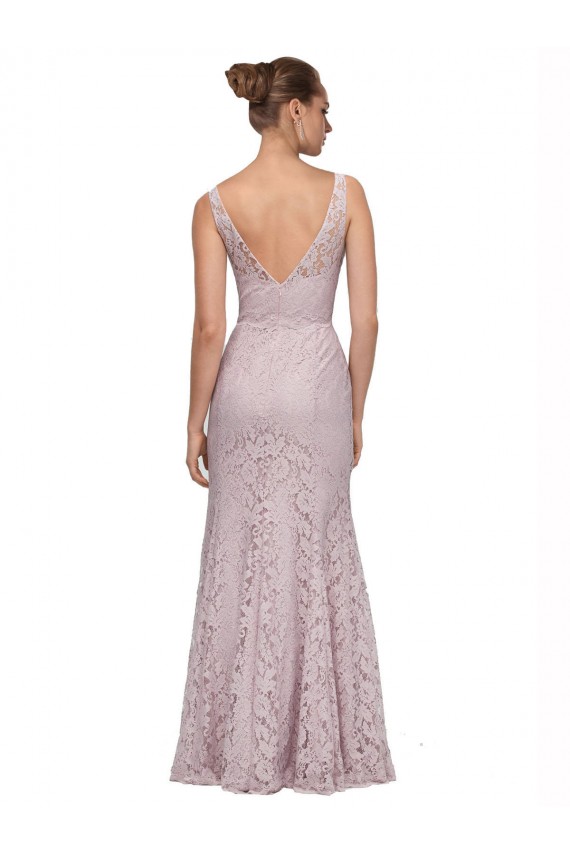 Sleeveless V-Back Mermaid V-Neck Formal Dress / Bridesmaid Dress Lincoln