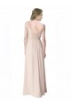 Cap Sleeves Mint Green V-Back A-Line V-Neck Bridesmaid Dress Lincoln