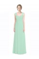 Sleeveless Mint Green Keyhole Back A-Line Sweetheart Bridesmaid Dress Lincoln