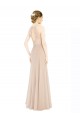 Sleeveless Champagne Keyhole Back A-Line Halter Neck Prom Dress / Bridesmaid Dress Lincoln