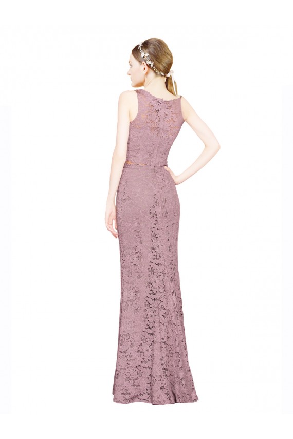 Sleeveless Mermaid Illusion Neck Prom Dress / Bridesmaid Dress Lincoln