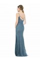 Sleeveless Open Back Sheath Spaghetti Straps Bridesmaid Dress Lincoln