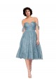 Sleeveless Keyhole Back A-Line Off the Shoulder Bridesmaid Dress Lincoln
