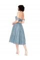 Sleeveless Keyhole Back A-Line Off the Shoulder Bridesmaid Dress Lincoln