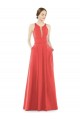 Sleeveless Firecracker A-Line Jewel Neck Bridesmaid Dress Lincoln