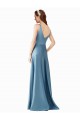Sleeveless A-Line High Neck Black Tie Prom Dress / Bridesmaid Dress Lincoln