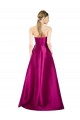 Sleeveless Merlot A-Line V-Neck Prom Dress / Bridesmaid Dress Lincoln