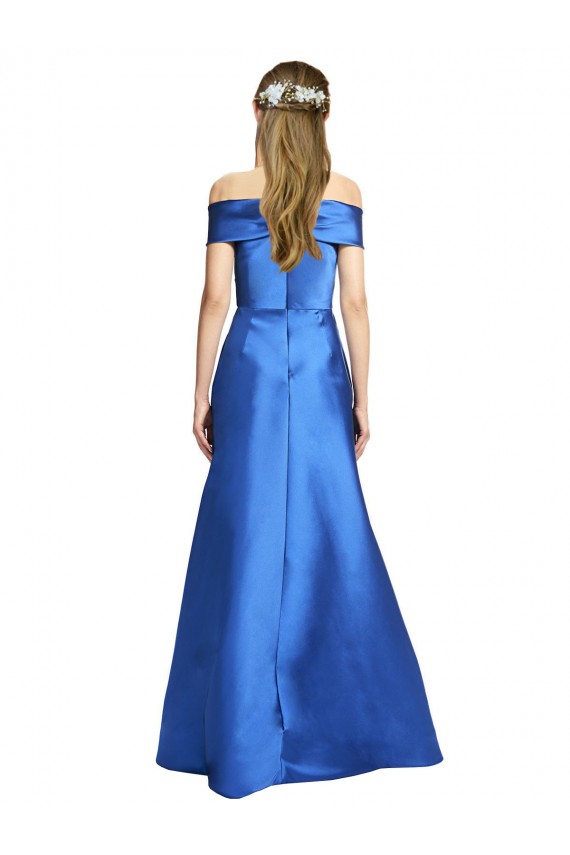Sleeveless A-Line Off the Shoulder Black Tie Evening Gown / Prom Dress / Bridesmaid Dress Lincoln