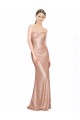 Sleeveless Rose Gold Low Back A-Line Sweetheart Formal Evening Gown / Prom Dress / Bridesmaid Dress Lincoln