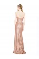 Sleeveless Rose Gold Low Back A-Line Sweetheart Formal Evening Gown / Prom Dress / Bridesmaid Dress Lincoln