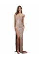 Sleeveless Champagne Low Back Mermaid Scoop Neck Formal Evening Gown / Prom Dress / Bridesmaid Dress Lincoln