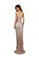 Sleeveless Champagne Low Back Mermaid Scoop Neck Formal Evening Gown / Prom Dress / Bridesmaid Dress Lincoln