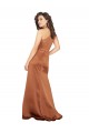 Sleeveless Orange A-Line One Shoulder Formal Dress / Bridesmaid Dress Lincoln