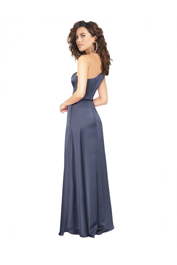 Sleeveless Dusk A-Line One Shoulder Formal Evening Gown / Prom Dress / Bridesmaid Dress Lincoln