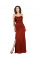 Sleeveless Red Low Back A-Line Spaghetti Straps Formal Evening Gown / Prom Dress / Bridesmaid Dress Lincoln