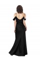 Sleeveless Black Low Back A-Line Off the Shoulder Formal Dress / Bridesmaid Dress Lincoln