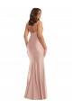 Sleeveless Dusty Pink Mermaid V-Neck Formal Plus Size Evening Gown / Prom Dress / Bridesmaid Dress Lincoln