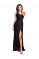 Sleeveless Black A-Line One Shoulder Evening Dress / Bridesmaid Dress Lincoln