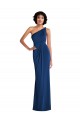 Sleeveless Royal Blue Sheath One Shoulder Semi Formal Evening Dress / Prom Dress / Bridesmaid Dress Lincoln