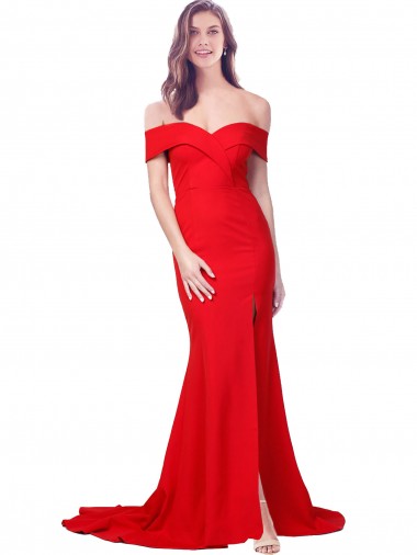 Sleeveless Red Mermaid Sweetheart Bridesmaid Dress / Evening Dress Lincoln