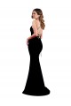 Sleeveless Black Low Back Mermaid High Neck Formal Dress / Bridesmaid Dress Lincoln