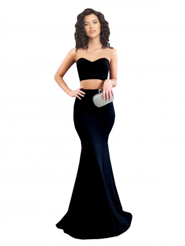 Sleeveless Black Low Back Mermaid High Neck Formal Evening Gown / Prom Dress / Bridesmaid Dress Lincoln