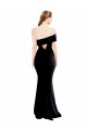 Sleeveless Black Keyhole Back Mermaid One Shoulder Formal Evening Gown / Prom Dress / Bridesmaid Dress Lincoln