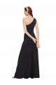 Sleeveless Dark Navy A-Line One Shoulder Formal Evening Gown / Prom Dress / Bridesmaid Dress Lincoln