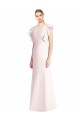 Cap Sleeves Pink Open Back Trumpet Bateau Neck Formal Dress / Bridesmaid Dress Lincoln