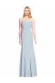 Sleeveless Light Sky Blue Low Back Trumpet Sweetheart Formal Dress / Bridesmaid Dress Lincoln