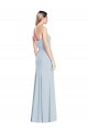 Sleeveless Light Sky Blue Low Back Trumpet Sweetheart Formal Dress / Bridesmaid Dress Lincoln