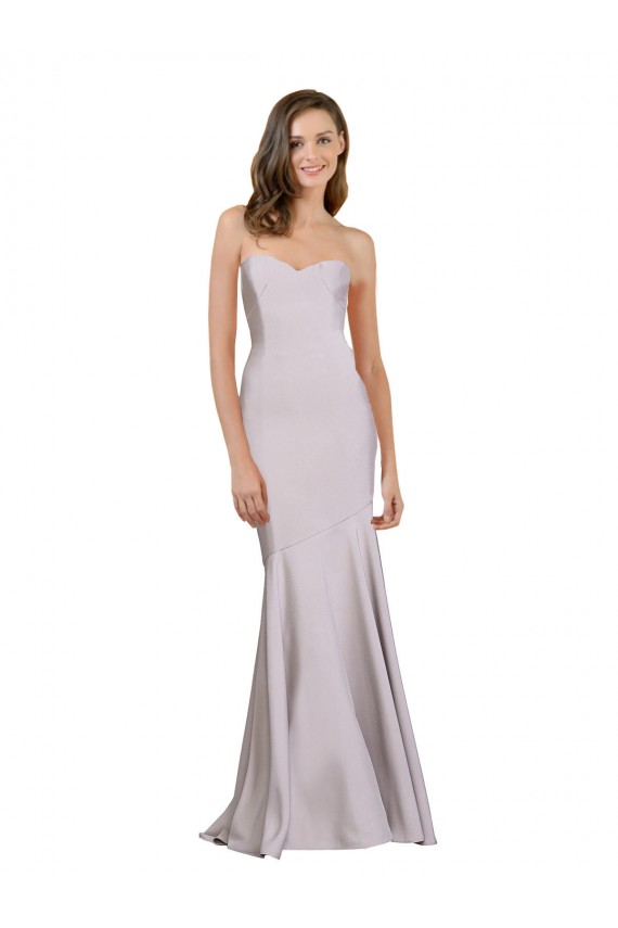 Sleeveless Arctic Lilac Mermaid Strapless Prom Dress / Bridesmaid Dress Lincoln