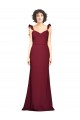 Sleeveless Burgundy Mermaid Strapless Prom Dress / Bridesmaid Dress Lincoln
