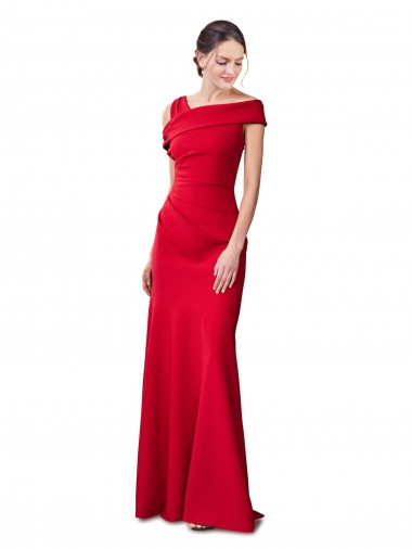 Sleeveless Red Mermaid Formal Evening Gown / Prom Dress / Bridesmaid Dress Lincoln