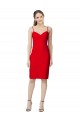 Sleeveless Red Sheath Sweetheart Formal Evening Gown / Prom Dress / Bridesmaid Dress Lincoln