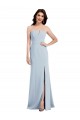Sleeveless Light Sky Blue Low Back Trumpet V-Neck Bridesmaid Dress / Evening Dress Lincoln